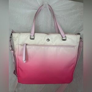 kate spade New York Jae Degrade Ombre Pink and Cream Tote Bag
